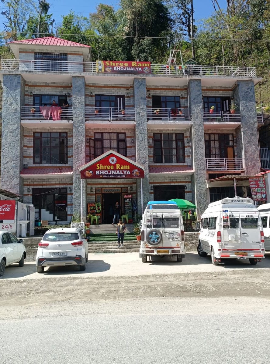 Shree Ram Hotel Building Exterior on NH3